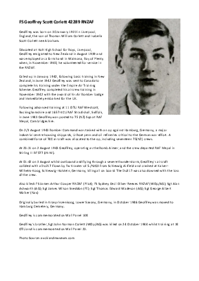 A preview of a PDF biography for Corlett, Geoffrey Scott